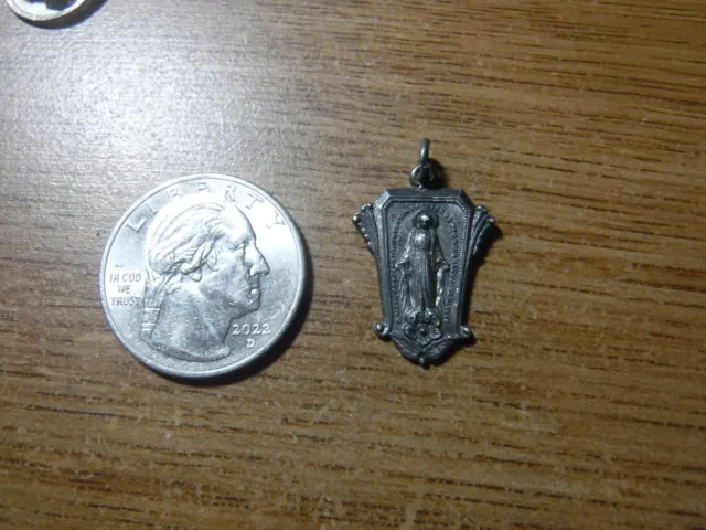 Medalla Milagrosa De Colección de la Santísima Virgen María, Plata Esterlina Católica