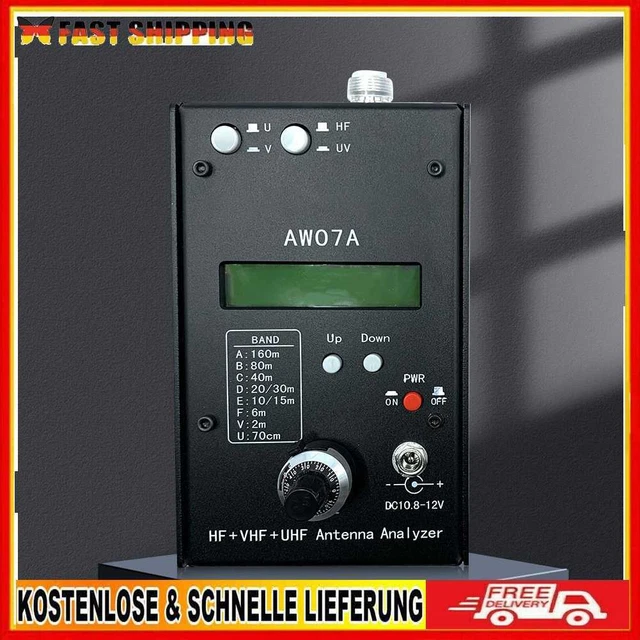 HF +UV Impedance Analyzer 1.5-490MHZ AW07A Shortwave Ham Radio 160M Measure Tool