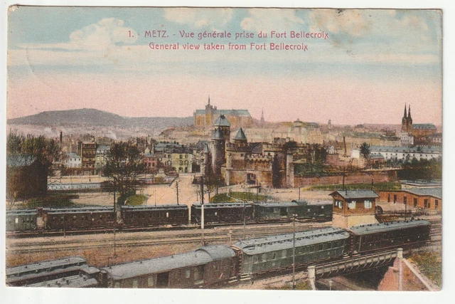 METZ  - Moselle - CPA 57 - trains et voies de Chemin de fer