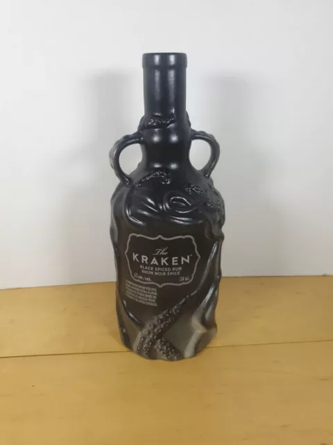 Rare Wade Kraken Black Spiced Rum Bottle EMPTY!