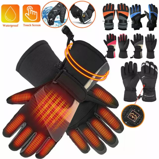 Winter Handschuhe Thermo Beheizbare Motorrad Fahrrad Handschuhe Unisex Wärmer