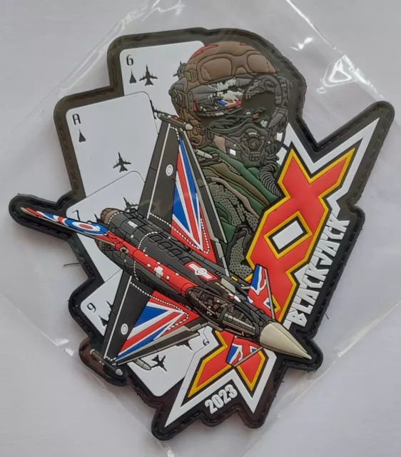 29 Sqn RAF Typhoon Display Team 2023 Blackjack Final Season PVC 3D Patch