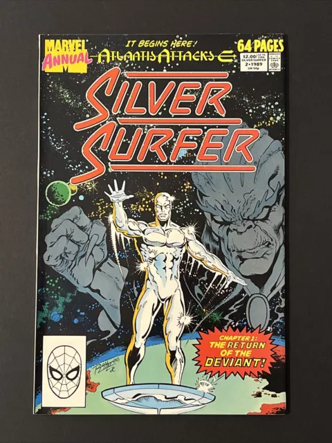 Silver Surfer Annual #2 (1989) Atlantis Attacks Marvel Comics Ron Lim Cover VFNM
