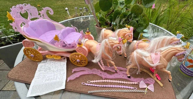 RARE BARBIE AS Princess and the Pauper Royal Kingdom Carriage £85.00 ...