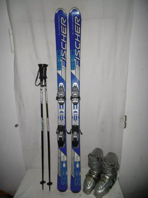 Fischer " Src " Top Ski Allround Carver 160 Cm + Head Skischuhe Gr:41 Set