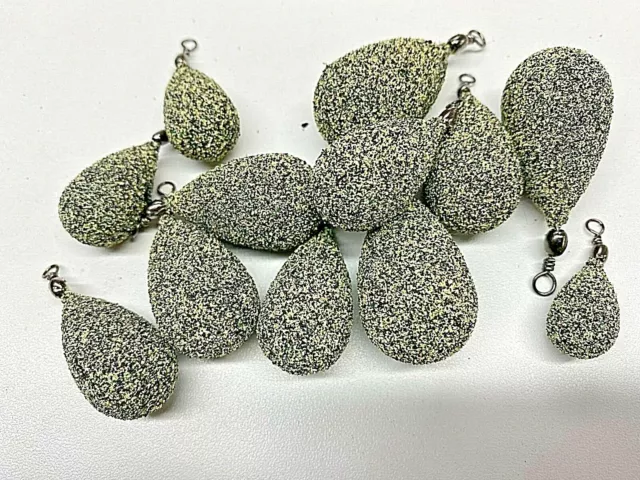 Pebble LEAD WEIGHTS SINKERS textured smooth or uncoated Sea/Carp fishing tackle.