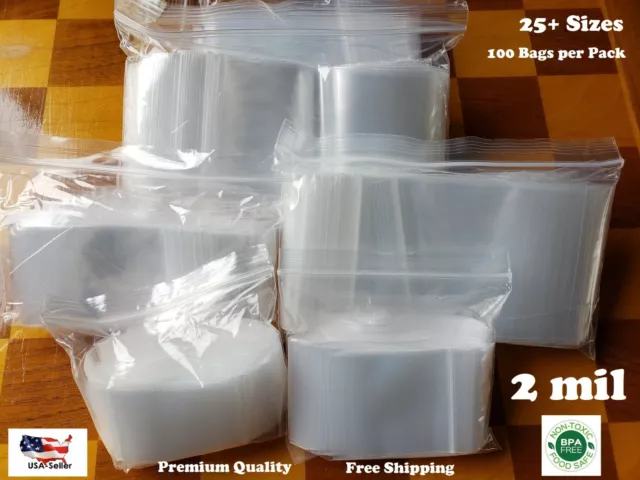500 Pcs Small Plastic Bags, Small Zip Lock Bags, Mini Baggies, Jewelry Bags  Clear Plastic, 5 Assorted Sizes, Resealable Poly Bags For Pill, Storage, C
