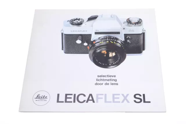 ✅ Leica Leicaflex Sl Camera & Lenses Original Product Guide Brochure Dutch 124