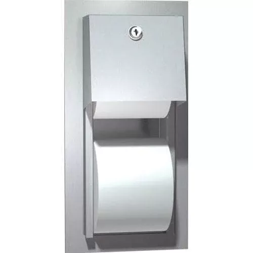 ASI 10-0031 Stainless Toilet Paper Disp. Semi Recessed - Like Bobrick B4388 2 RL