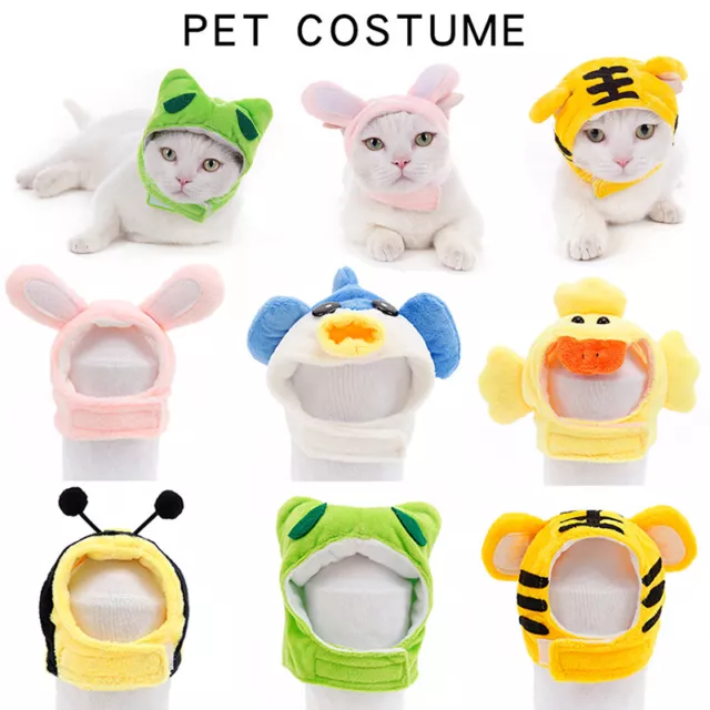 Mascota Cachorro Perro Gato Sombrero Cartoon Animales Forma Cosplay Traje Prop