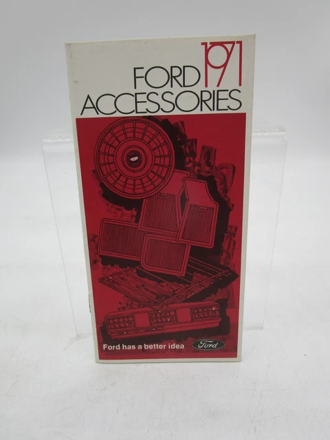 Vintage Car Dealership Advertising Brochure *1971 FORD ACCESSORIES*