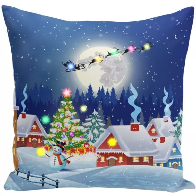 Christmas Throw Pillow Cover Living Room Sofa Cushion Case Xmas Home Decoration