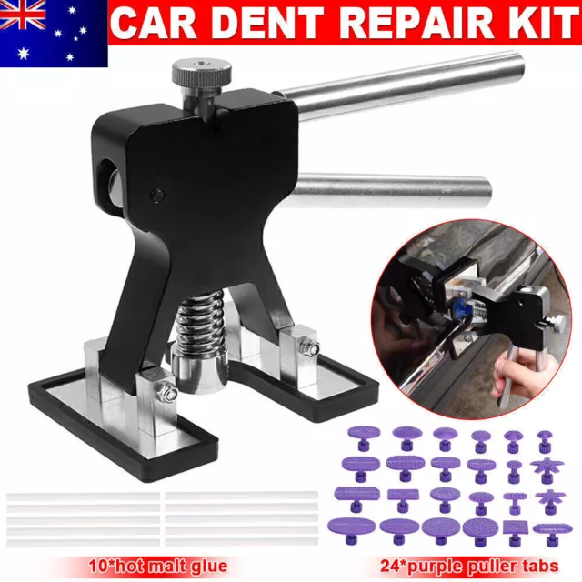 35PCS Paintless Auto Car Body Kit Dent Puller Lifter Hail Removal Tools GlueTabs