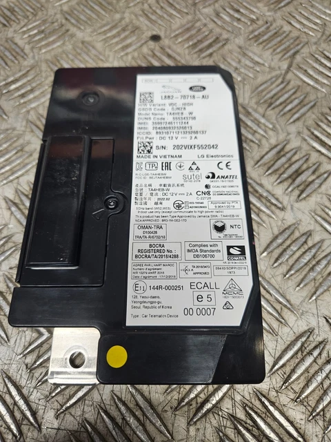 JAGUAR LAND ROVER Bluetooth Telematics Control Module L8B2-70718-Au £ ...