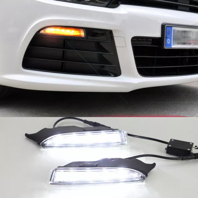 1x LED DRL Daytime Running Light Turn Signal Lamp fit for VW Scirocco R 10-14