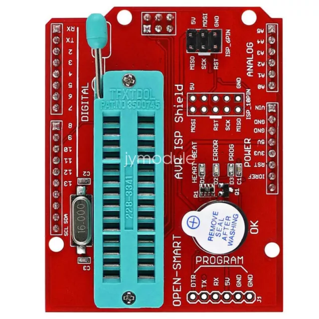 AVR ISP Shield Burning Burn Bootloader Programmer Red Module for Arduino R3