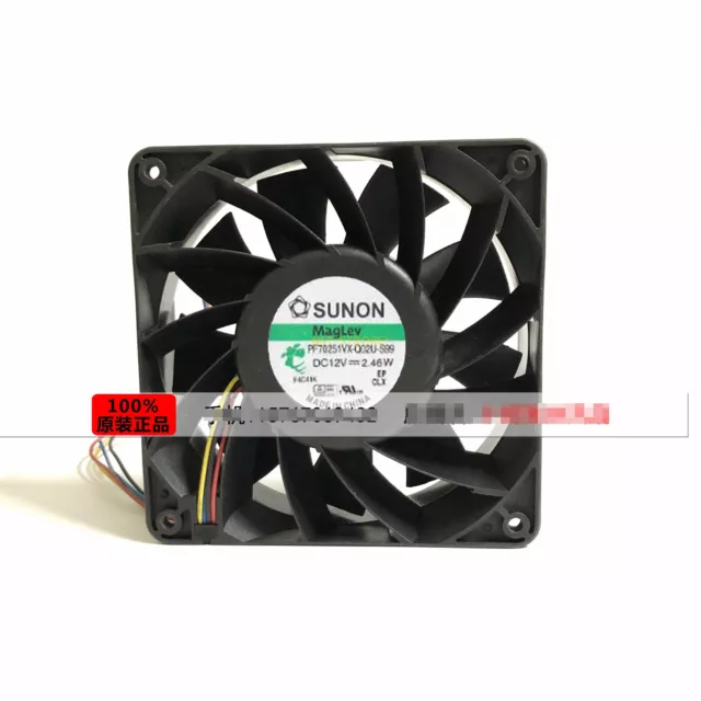 1pc for new PF70251VX-Q02U-S99 12V 2.46W 4-wire SUNON 7025 cooling fan