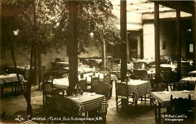 La Cocina, Old Albuquerque Plaza, New Mexico, Rppc, Vintage Postcard