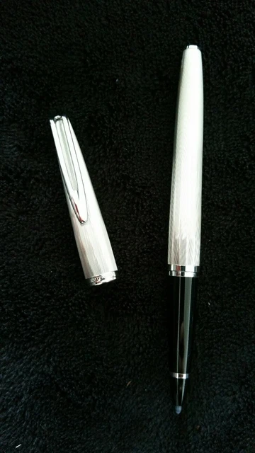 Stylo Roller Waterman Gentleman En Argent Massif 925 - Réf. AC0737 - Occasion Avec Recharge