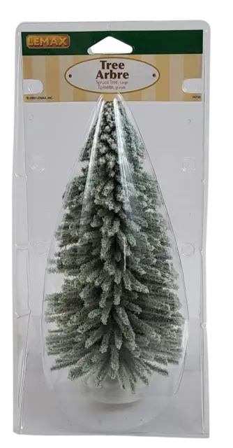Vintage LEMAX Large Spruce Tree 9" Christmas Village Accessories #24733-RARE