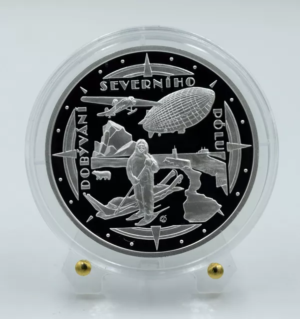 Niue 2021 - Polar explorers The conquest of the North Pole 1 Oz Silver Proof