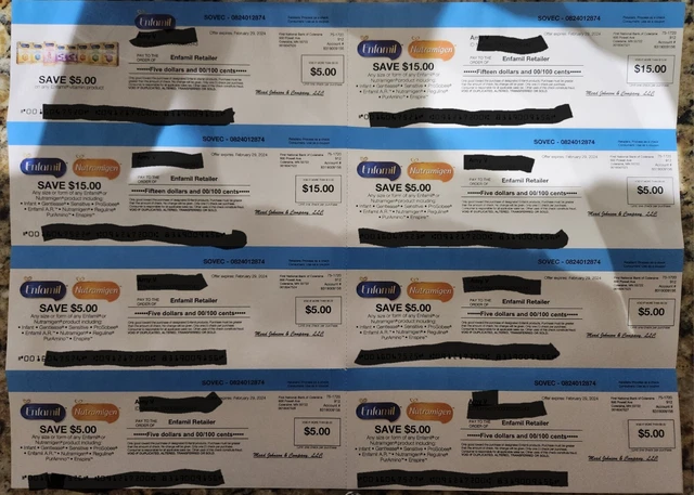 Enfamil Baby Formula Coupons  ● $60 Value ● Exp 02/24