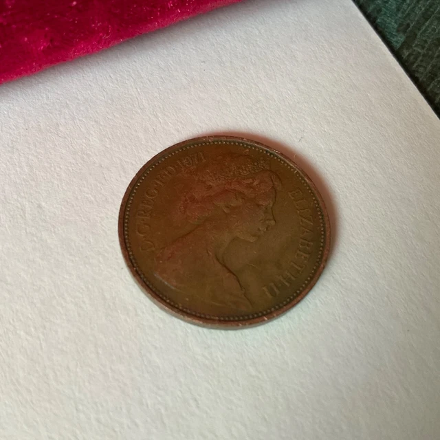 1971 NEW PENCE 2p COIN UK / BRONZE ALLOY COPPER TIN & ZINC £15.00