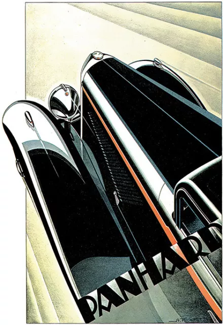 Art Poster Panhard Deco Car Ad Print
