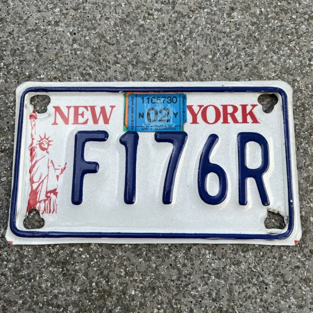 Original US Motorrad Kennzeichen Nummernschild USA NEW YORK