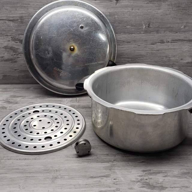 VINTAGE MIRROMATIC 6QUART Pressure Pan Cooker 396M Aluminum Made in