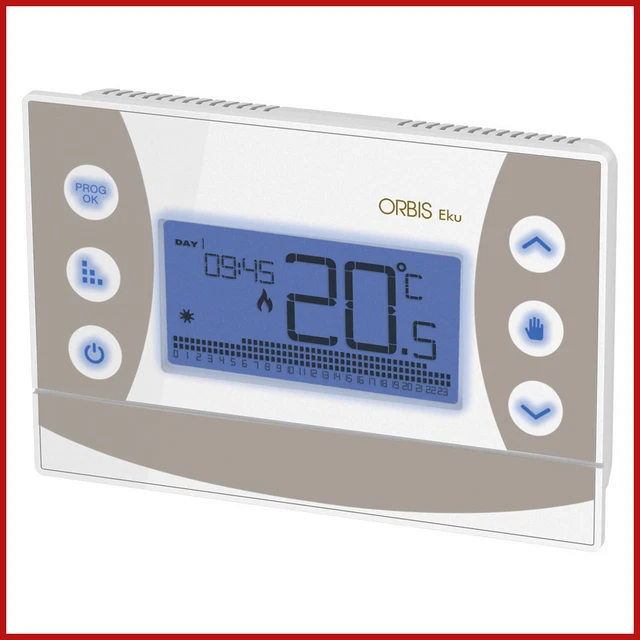 Termostato Programmabile Per Caldaia A Gas - Cronotermostato Digitale A Batteria, 2 Fili - Foto 4