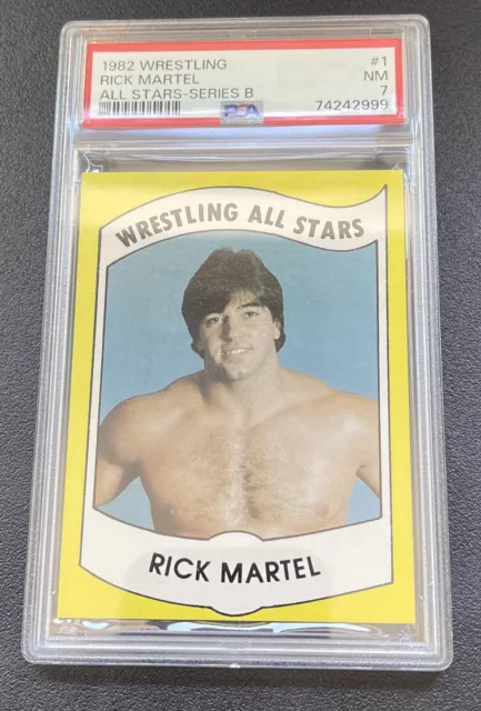 1982 Wrestling All Stars Rick Martel PSA 7 Rookie Card RC #1 AWA The Model Rare