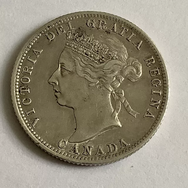 Canada Queen Victoria 25 Twenty Five Cents 1900 AW408