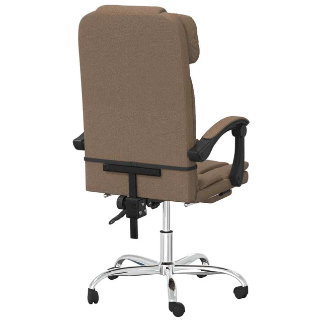 Fauteuil de massage inclinable de bureau Marron Tissu 5