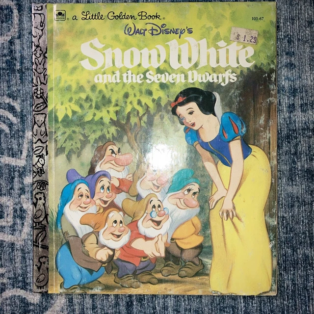 1984 LITTLE GOLDEN Book- Walt Disney's Snow White and the Seven Dwarfs ...