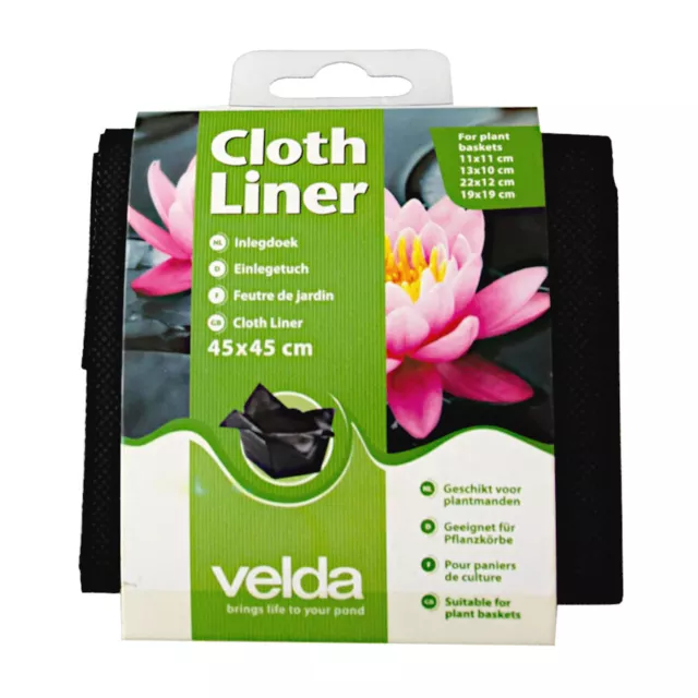 Velda Basket Liner Cloth Liners Soil Garden Pond Plants Water Lillies 45 x 45cm