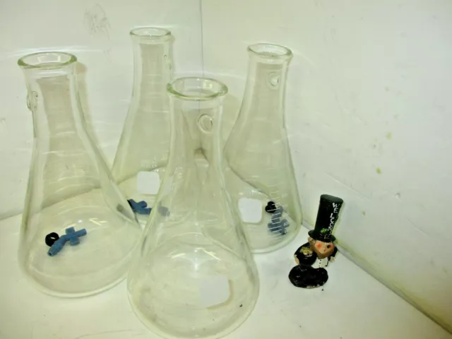 (1) Corning Pyrex 1000mL Filter Flask Sidearm Hole 5341 Plus Pyrex 1000ml