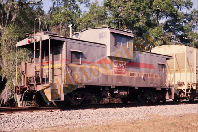 Vtg 1989 Train Slide Seaboard Coast Line Caboose Newberry FL X6S184