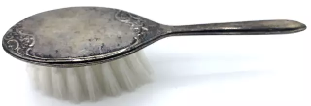 1821 Sterling Silver Gorham Baby Hair Brush Ashleigh Name Mono Vintage 925
