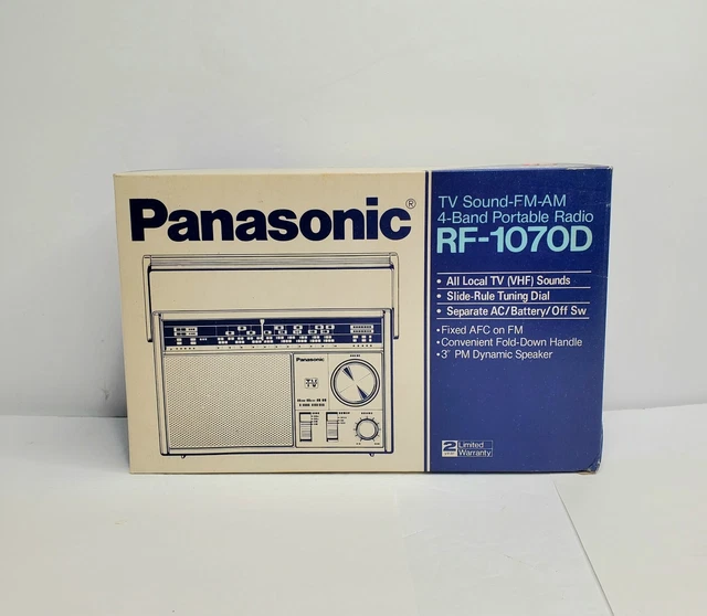 VINTAGE PANASONIC AM/FM 4Band Receiver Model RF1070D Brand New NOS £
