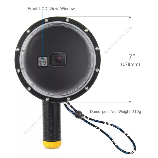 Dome Port Underwater Diving Camera Lens Cover for GoPro Hero 5 6 7 Black Camera 3