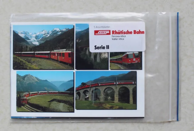 Ansichtskarten-Set: Rhätische Bahn RhB Serie II