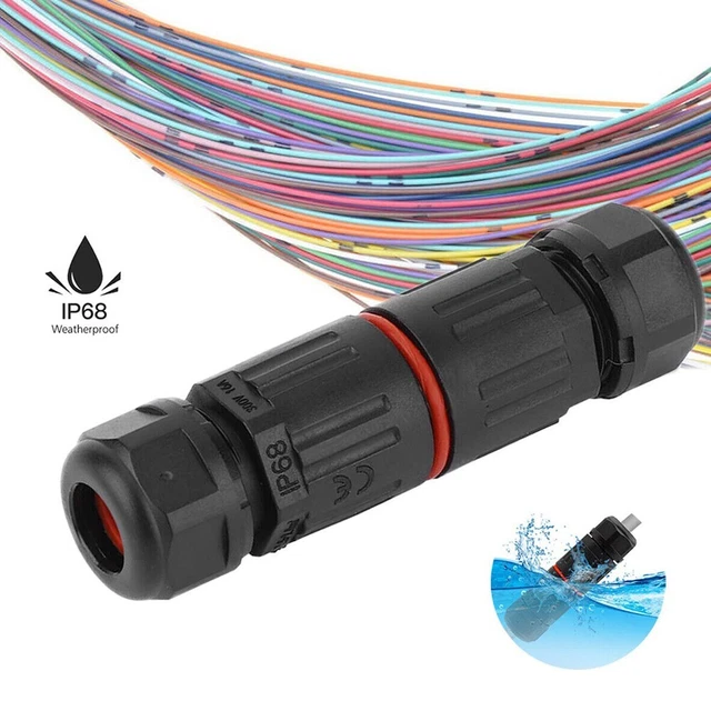 1 pièce connecteur fil étanche IP68 câble électrique 2 broches prise de pris