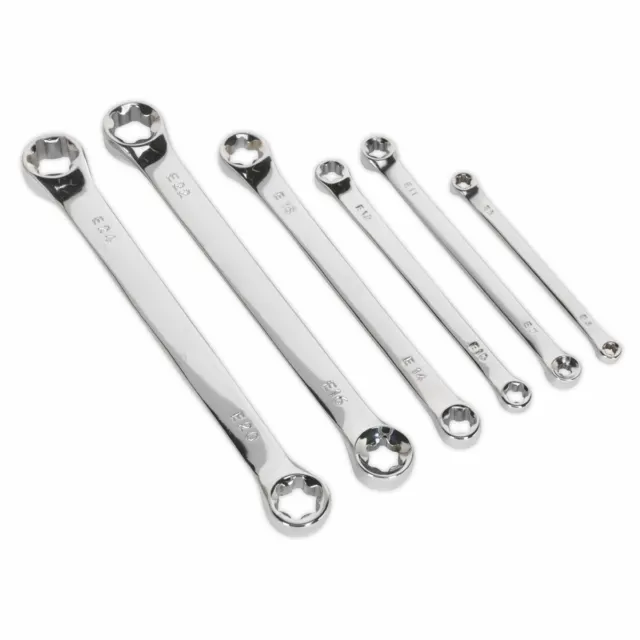 Siegen 6 Stück Trx Star Doppelende E Torx Schlüssel Set E6-E24 S01107