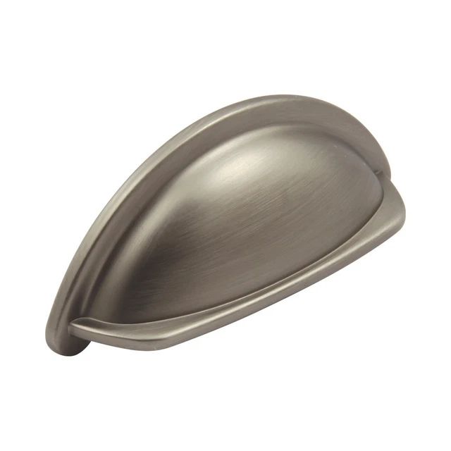ARIEL CUP HANDLE Kitchen Cupboard Ariel Door Drawers Pull Pewter 76mm Centres