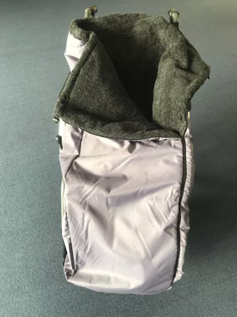 Rollstuhl Schlupfsack Rollstuhlsack grau extrawarm gefüttert Größe Senior