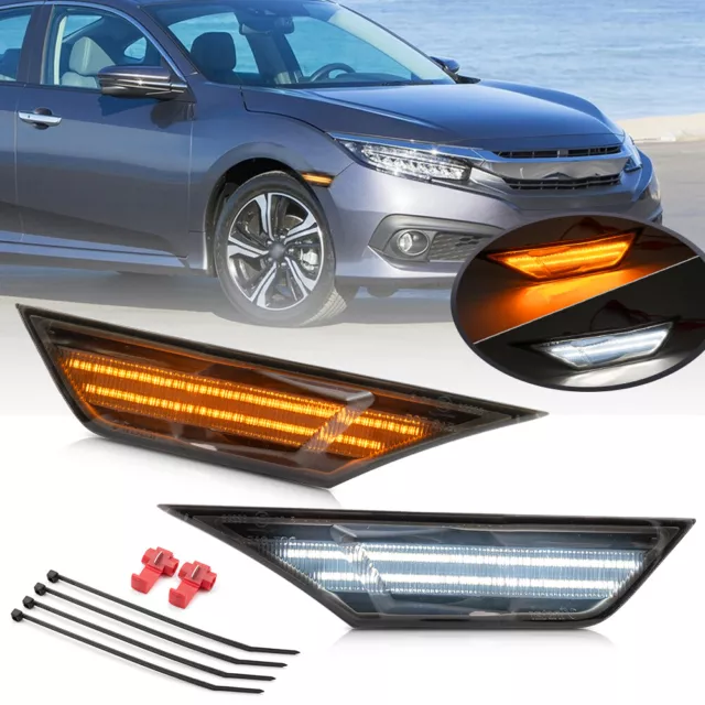 2X SMOKE LED Vinstar Seitenblinker Blinker für HONDA Civic X ab 2015 auch TYPE-R