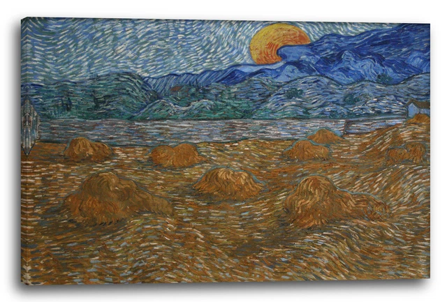 Peinture, Impression Sur Toile - Vincent Van Gogh, Van Gogh Deco Amandier En Fleur Variation Or 60x40 Cm 95195411