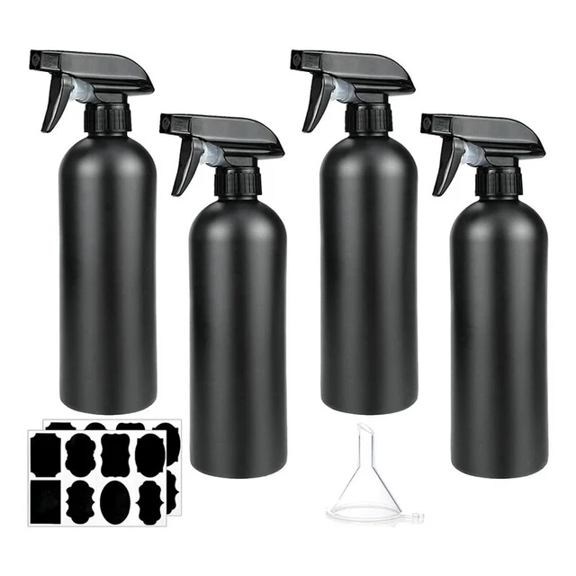 Pack of 4 spray bottles, 500 ml, plastic spray bottles, hairdresser sprayHfl2505