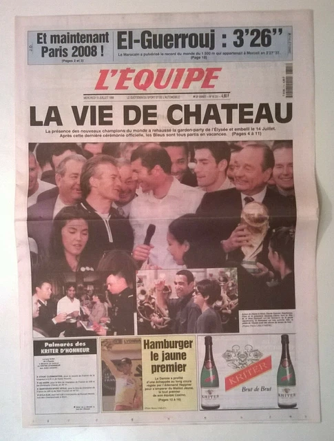 L'EQUIPE N°13.812 DU 02/10/1990 - C3: Bordeaux-Glenavon/ Ferrari esprit samouraï EUR 14,00